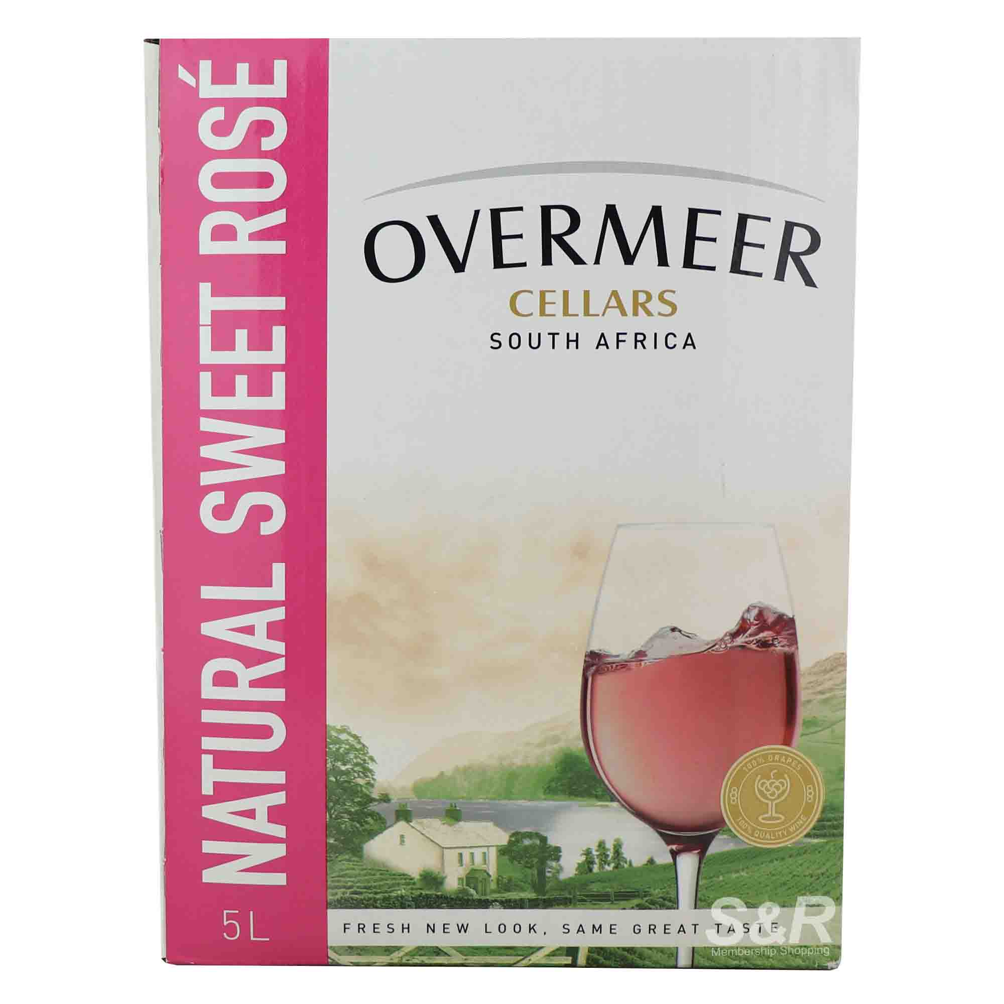 Overmeer Natural Sweet Rose Wine 5L Overmeer Natural Sweet Rose Wine 5L